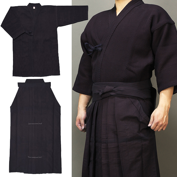 新品剣道WASH加工正藍染10000番袴27号