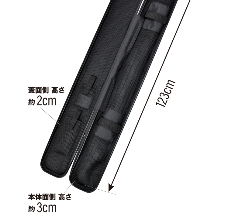 居合刀対応 ハードケース「隼-Hayabusa-」【刀剣袋 一本入】